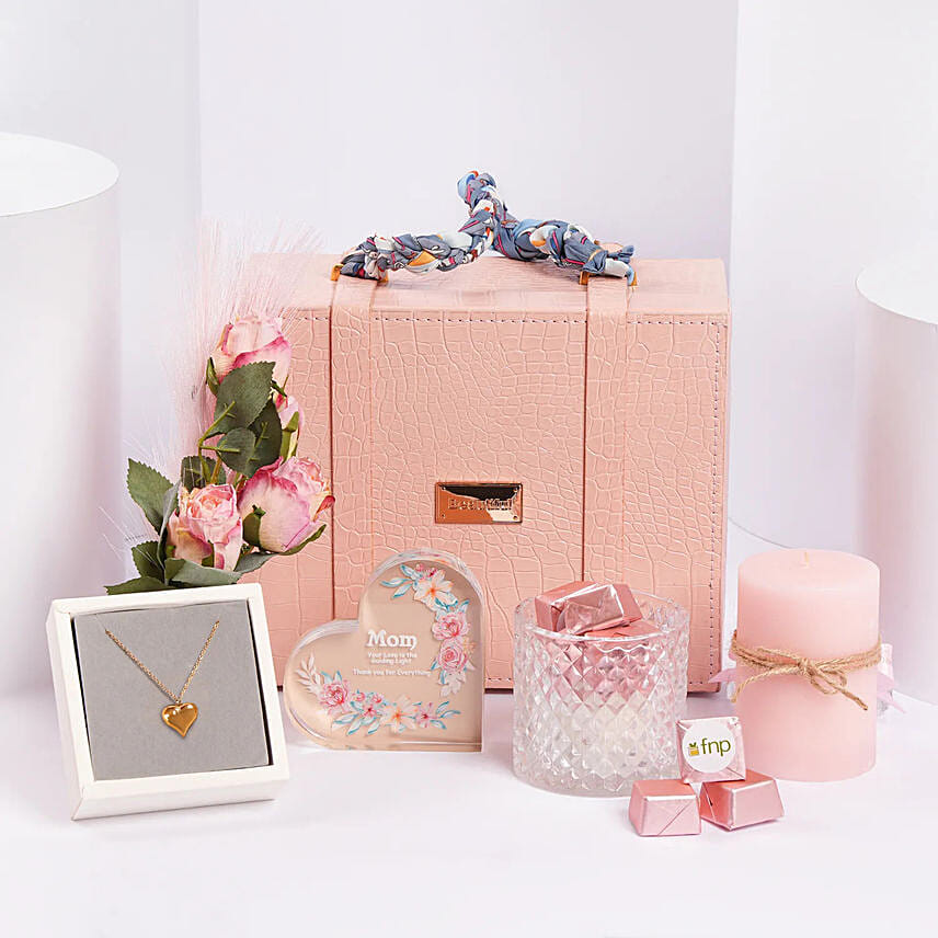 Premium Mothers Day Gift Box With Necklace