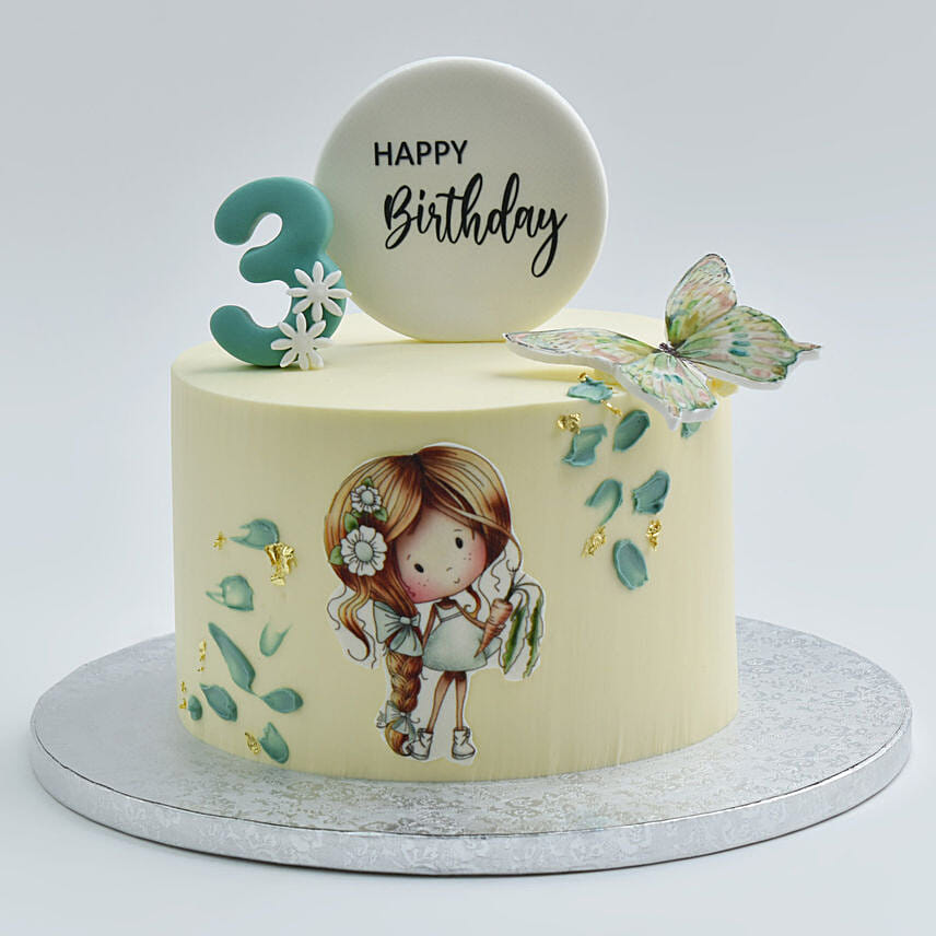 Pretty Baby Girl Cake