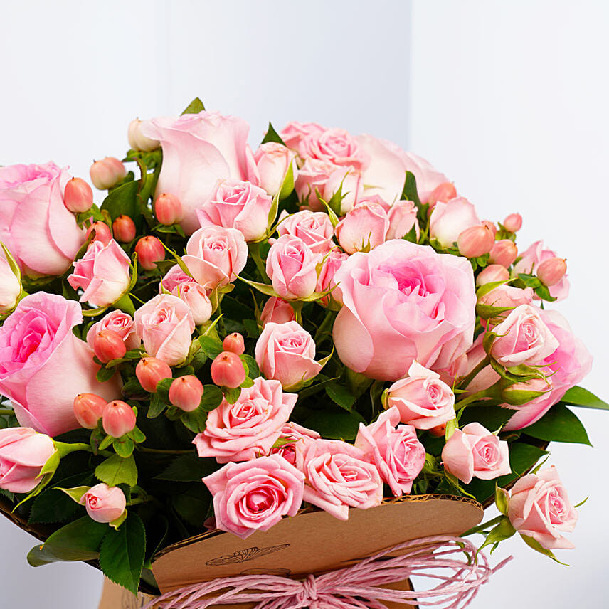 Pretty Pink Rose Bunch