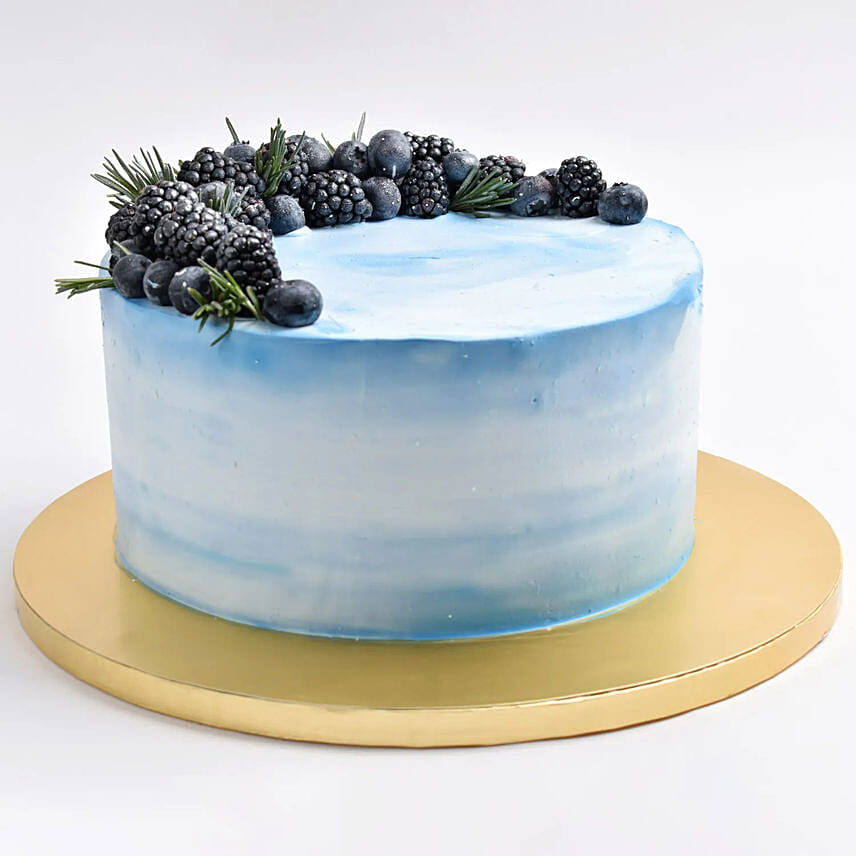 Pretty Sky Blueberry Cake 12 Portion