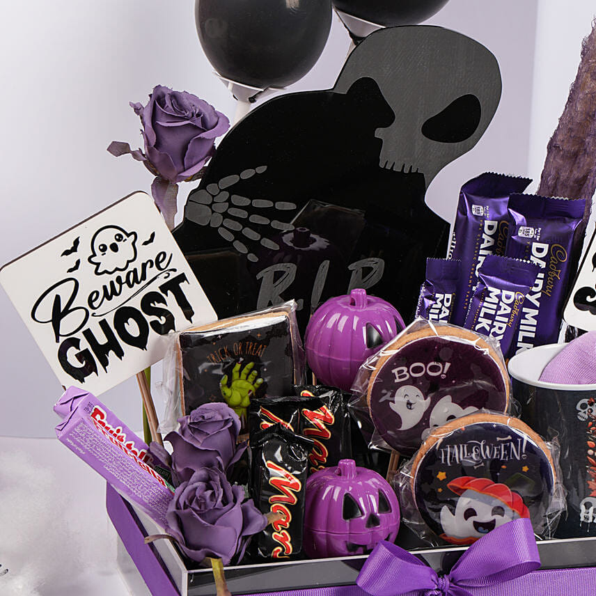 Purple Halloween Hamper