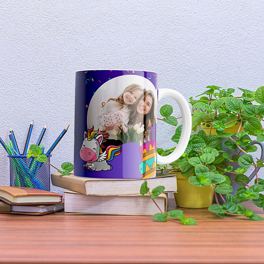 Purple Theamed Birthday Mug