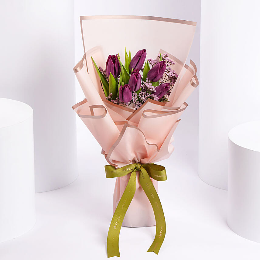 Purple Tulips Bouquet