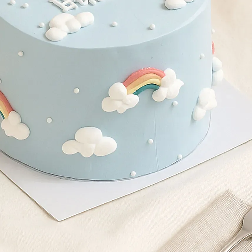 Rainbow Cloud Chocolate Fudge Cake 1 KG