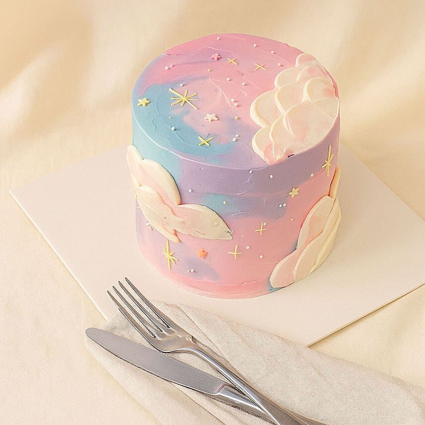 Rainbow Clouds Red Velvet Cake 1 KG