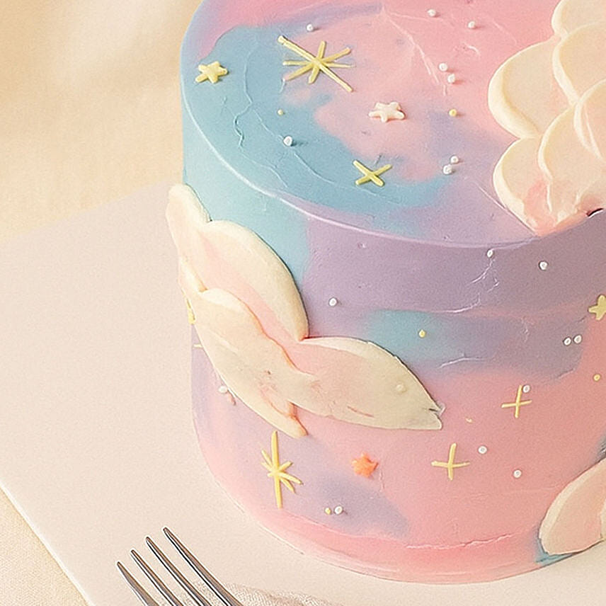 Rainbow Clouds Red Velvet Cake 1 KG