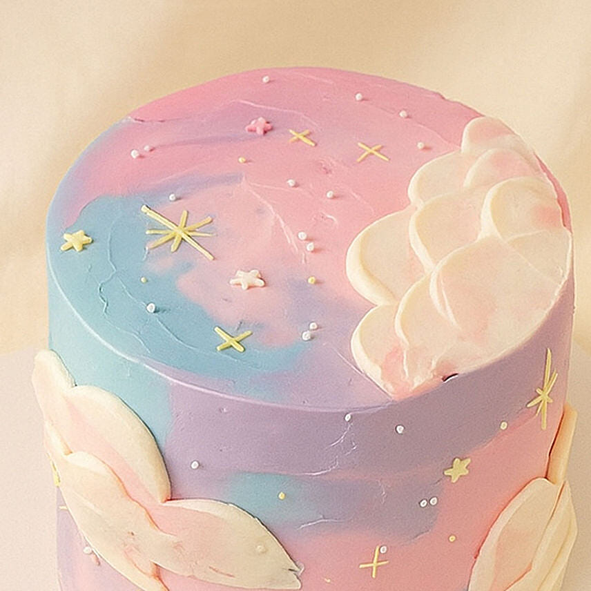 Rainbow Clouds Red Velvet Cake 1 KG