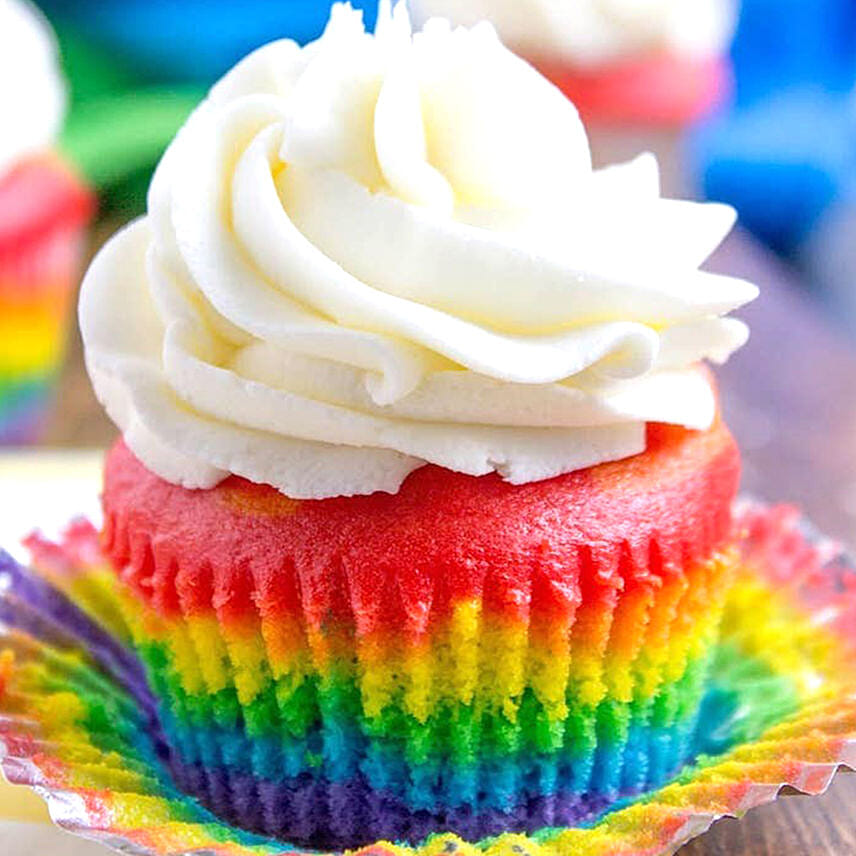 Rainbow Cupcakes