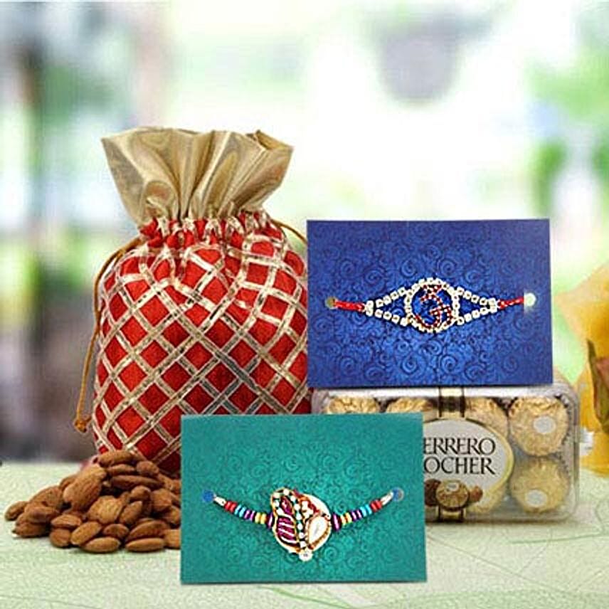 Rakhi with almonds
