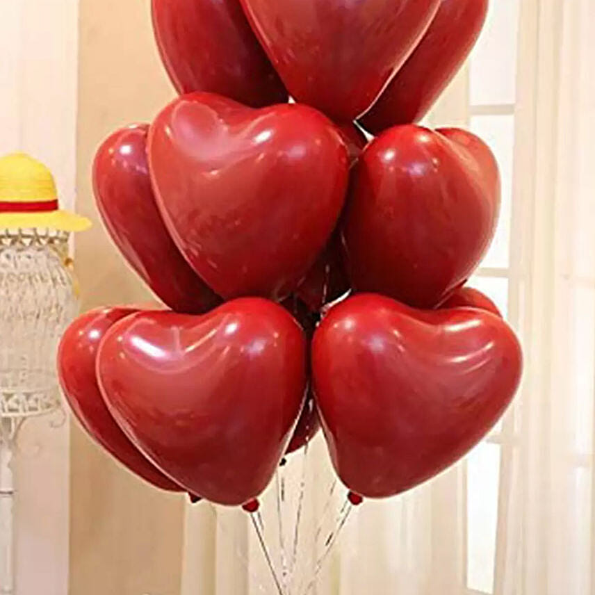 Red Heart Shape Latex balloons