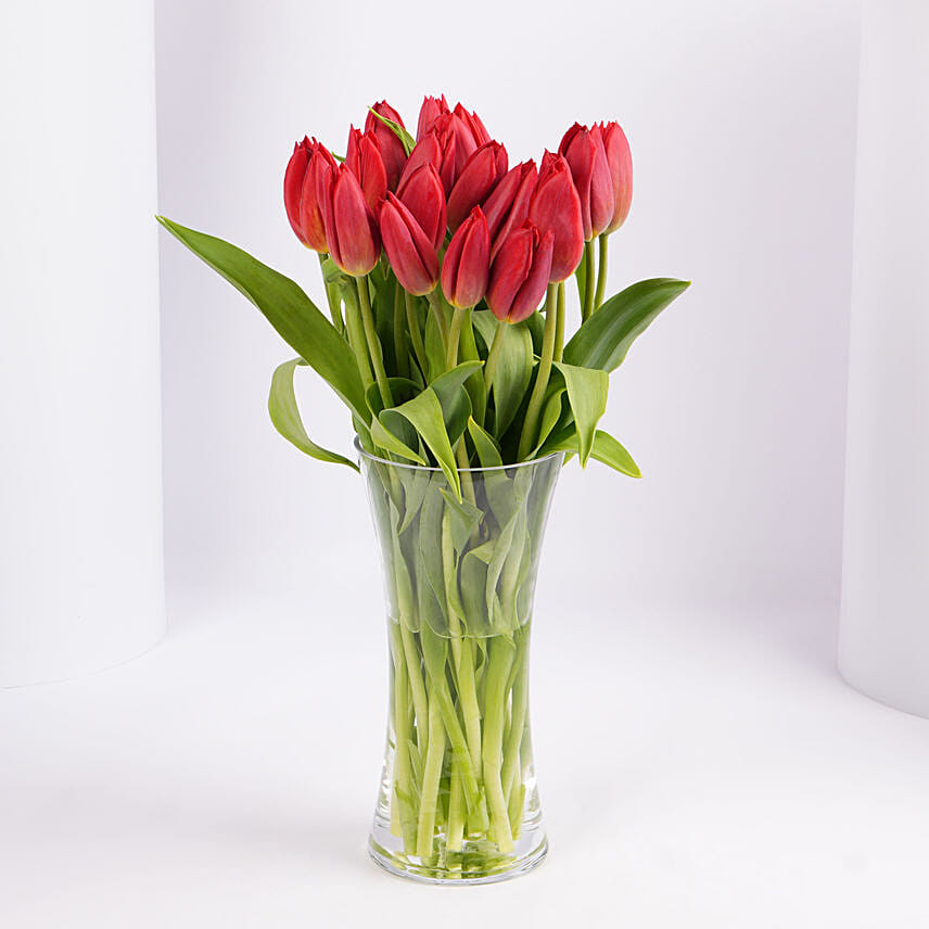 Red Tulip Arrangement Standard