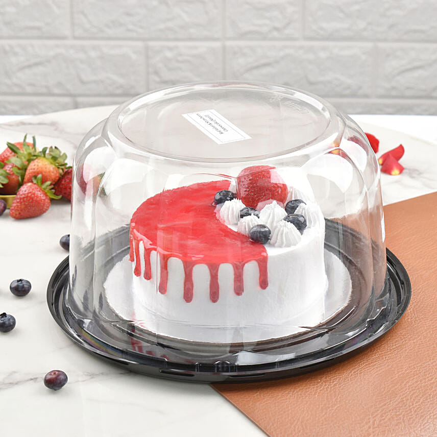 Red Velvet & Cheese Cream Ice Cream Cake
