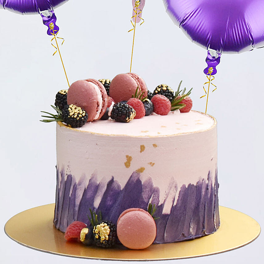 Red Velvet Dream Cake with Balloons