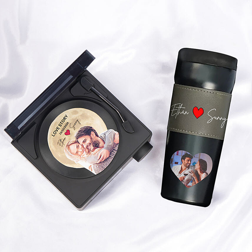 Retro Love Personalised Gift With Music And Travel Gift Set