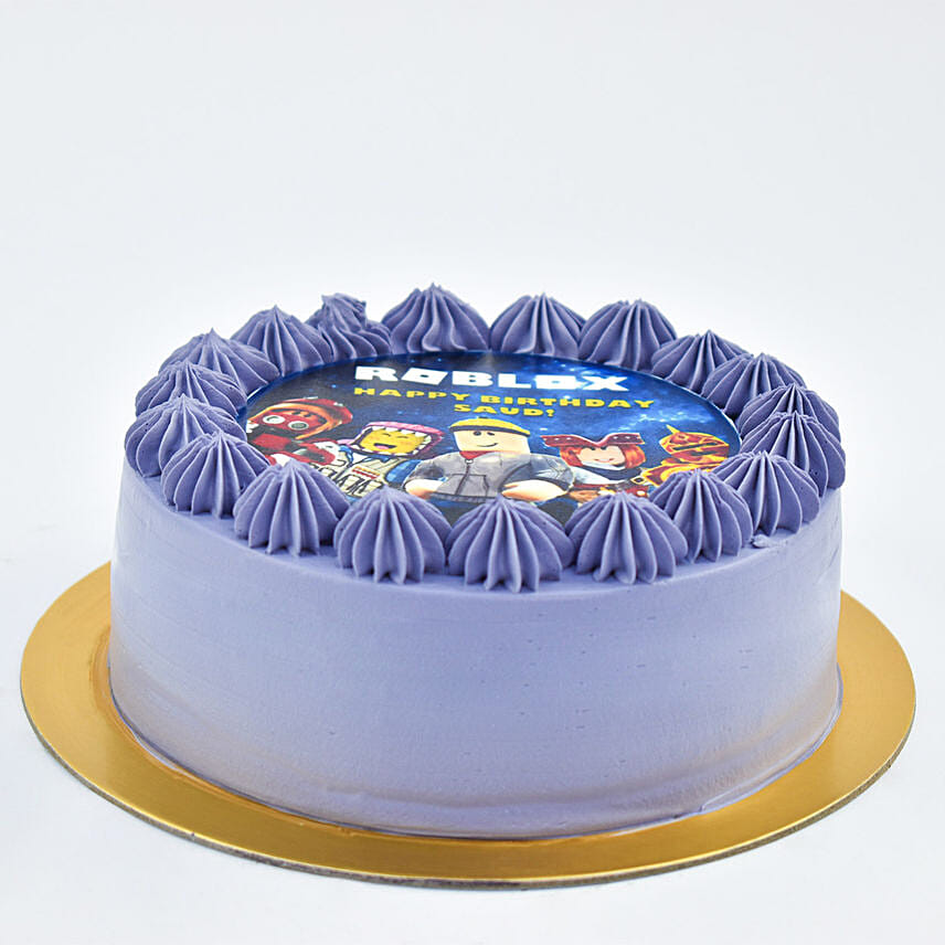 Roblox Birthday Celebration Vanilla Cake 4 Portion