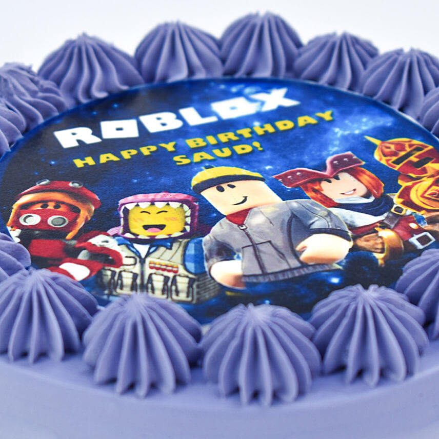 Roblox Birthday Celebration Vanilla Cake 4 Portion