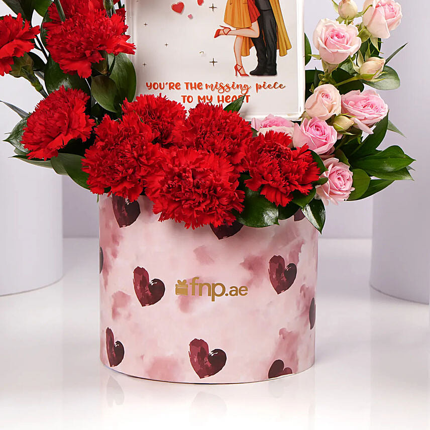 Romantic Roses With Photo Frame Keepsake