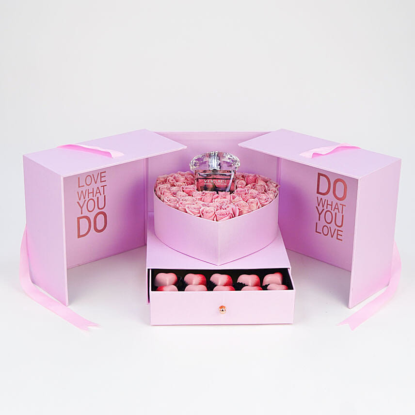 Rose n Perfume Box Of Love