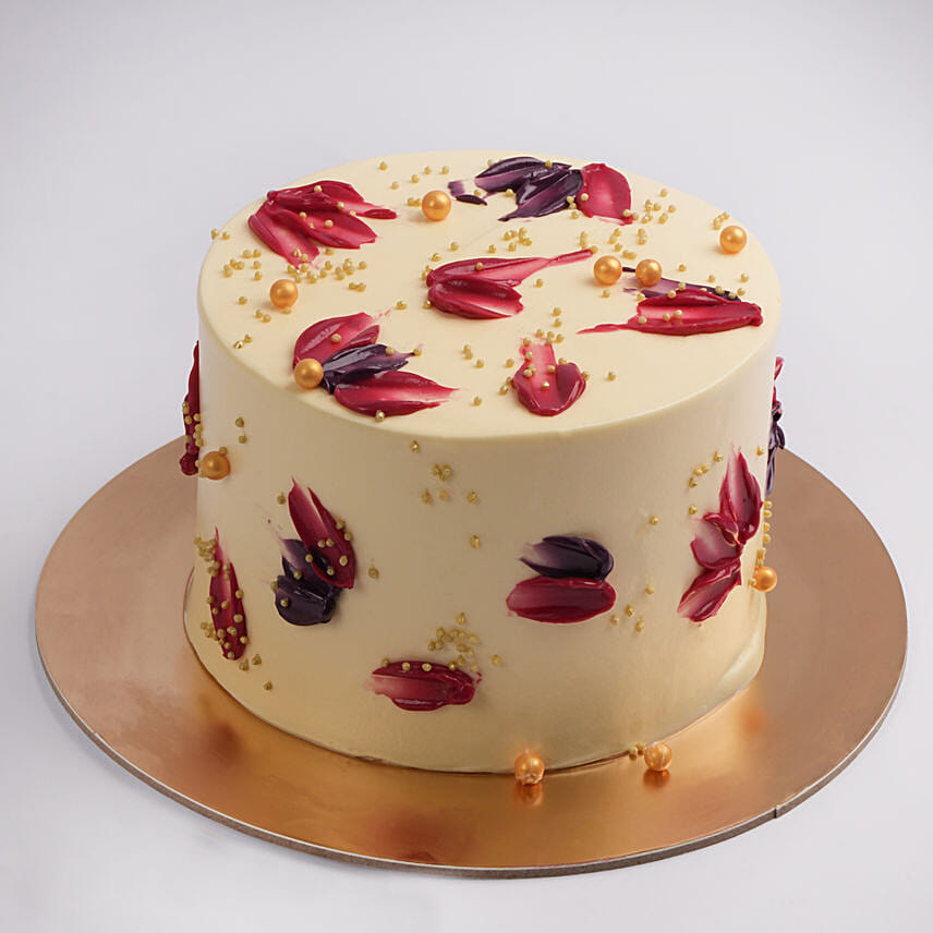 Rose Petal Chocolate Delight Cake