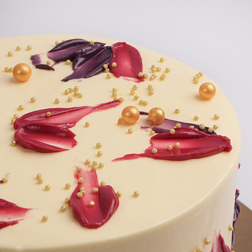 Rose Petal Chocolate Delight Cake