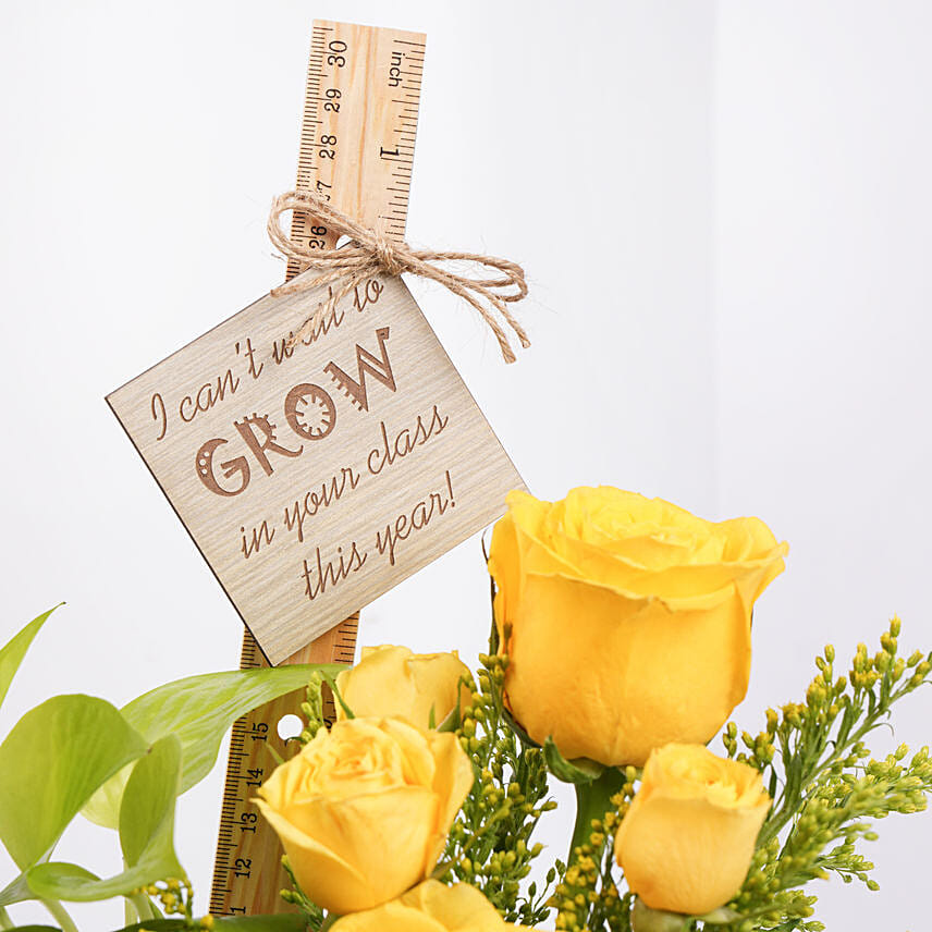 Roses and Money Plants For Teacher