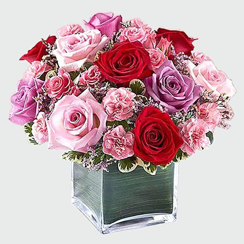 Roses Arrangement and Personalised Mug