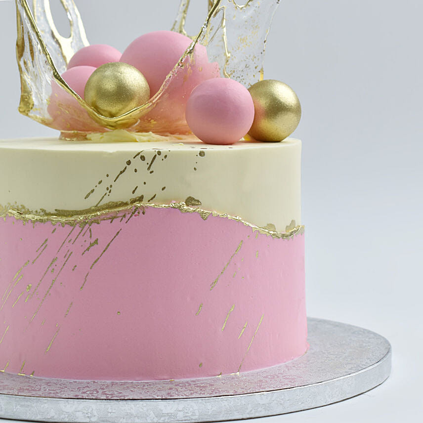 Royal Pink Crown Cake