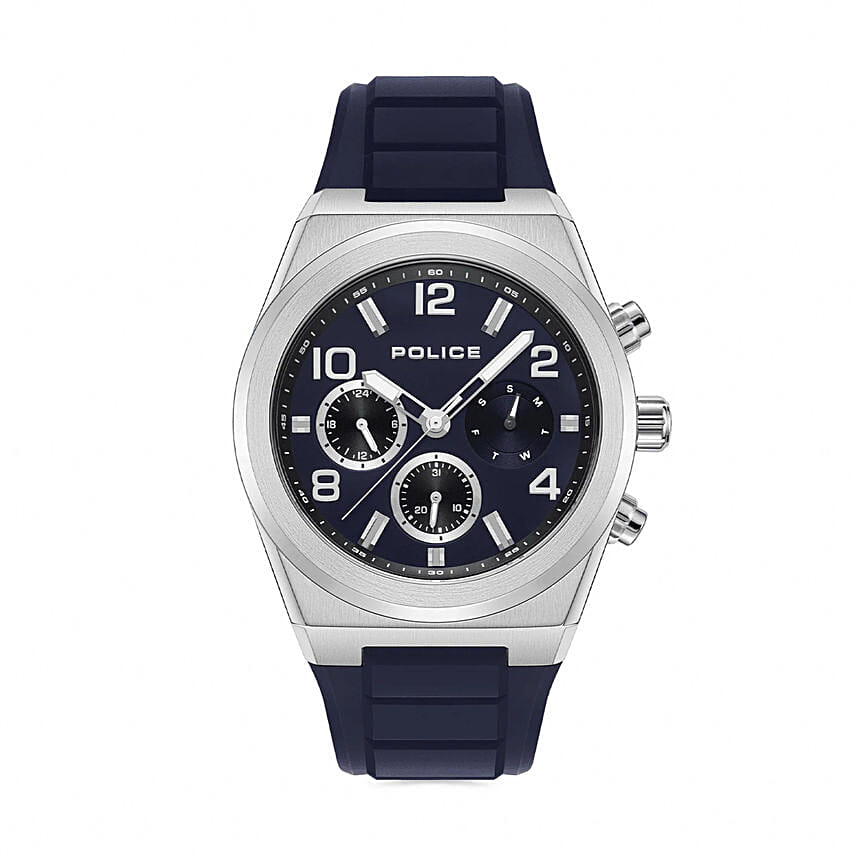 Salkanty Watch For Men By Police With Flower Bouquet