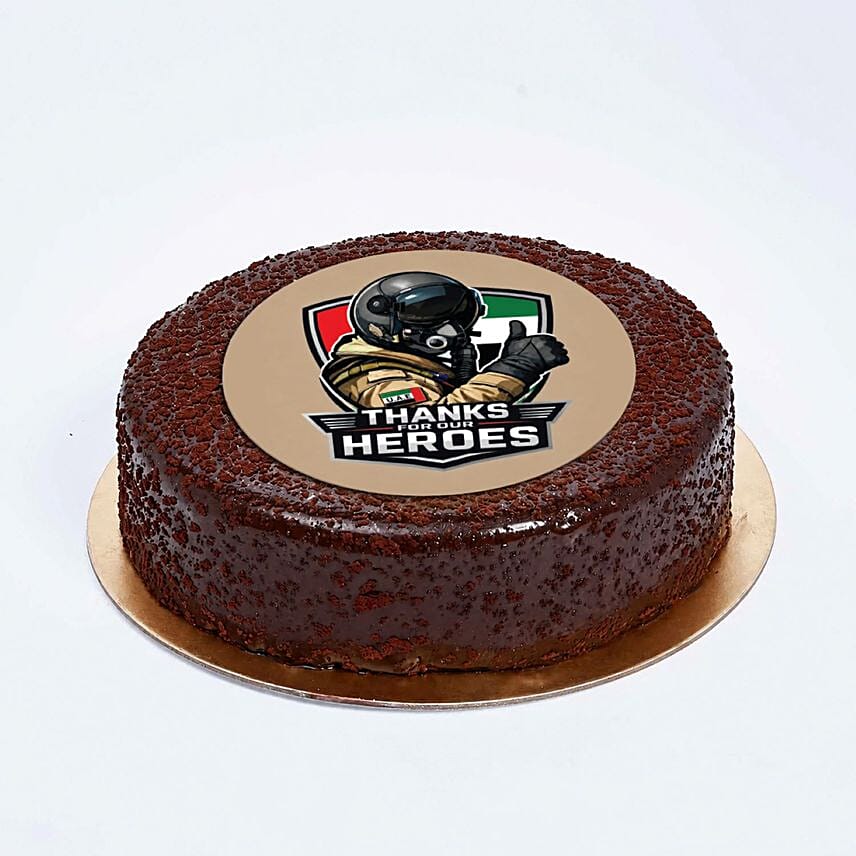 Salute Our Heroes Chocolate Cake