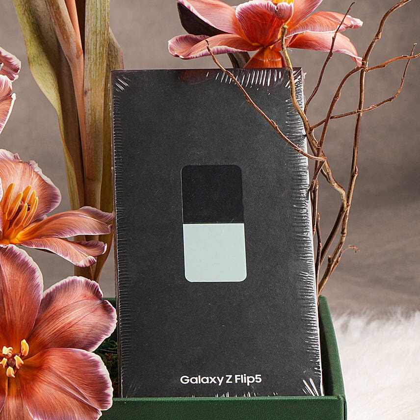 Samsung Z Flip 5 Gift with Tulips