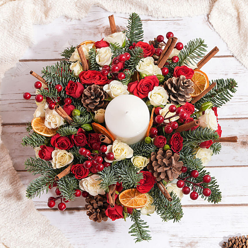 Season Brightness Floral Centerpiece