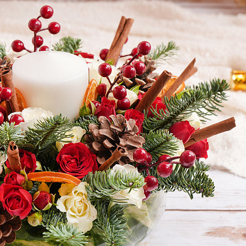 Season Brightness Floral Centerpiece