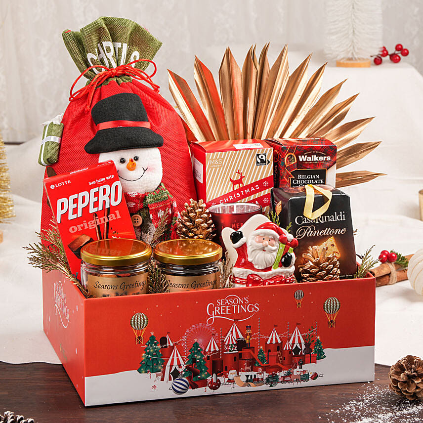 Seasons Greeting With Snowman