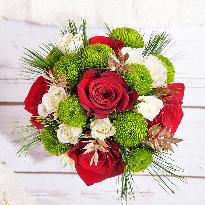 Seasons Greetings Flower Mug