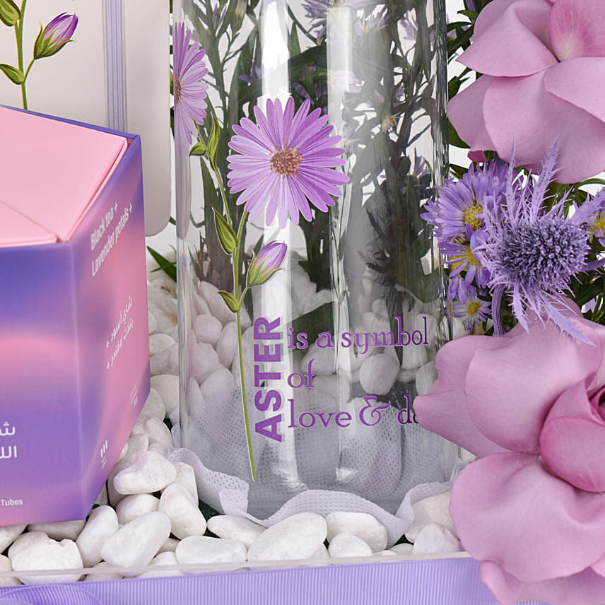 September Birthday Wishes with Aster Flowers