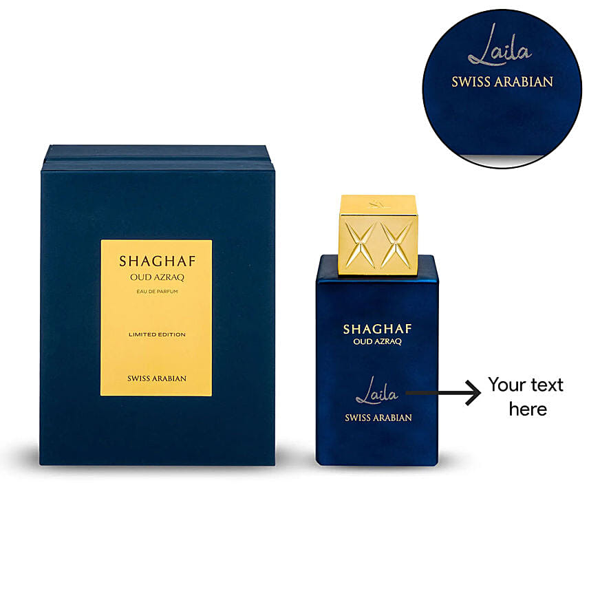 Shaghaf Oud Azraq 75Ml Edp By Swiss Arabian Personalised