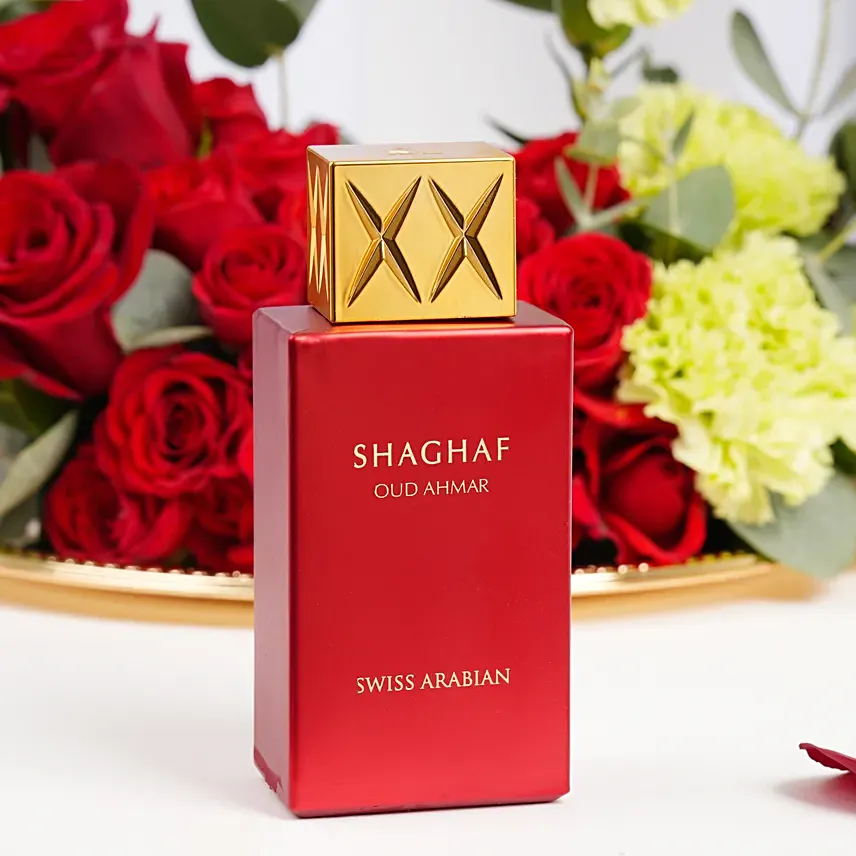 Shaghaf Oud By Swiss Arabian with Roses