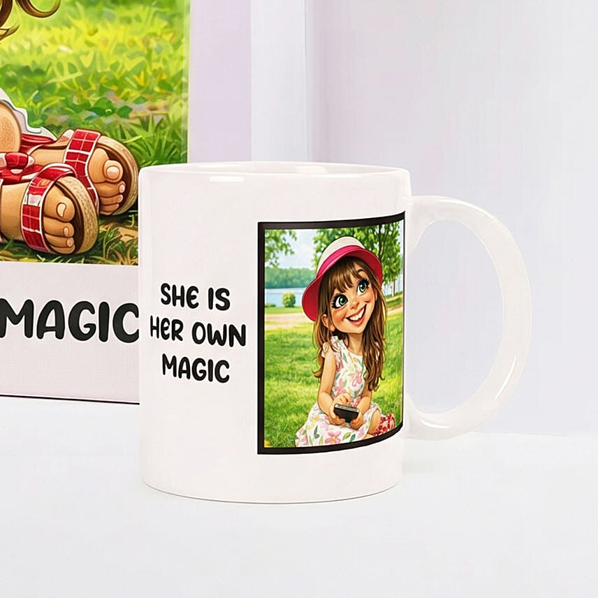 Confident Girl Canvas and Mug Set