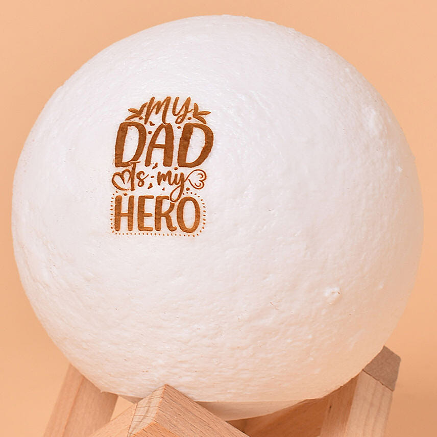 Shine a Light on Dad's Heroism: Moon Lamp