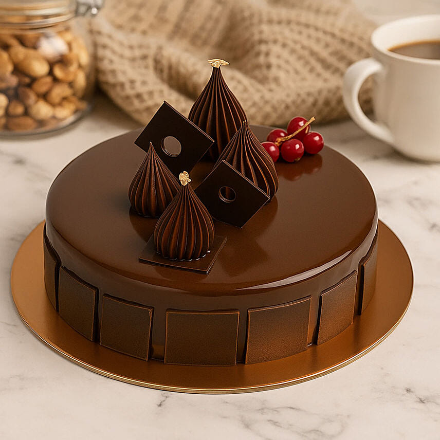 Chocolate Crimson Mirror Cake