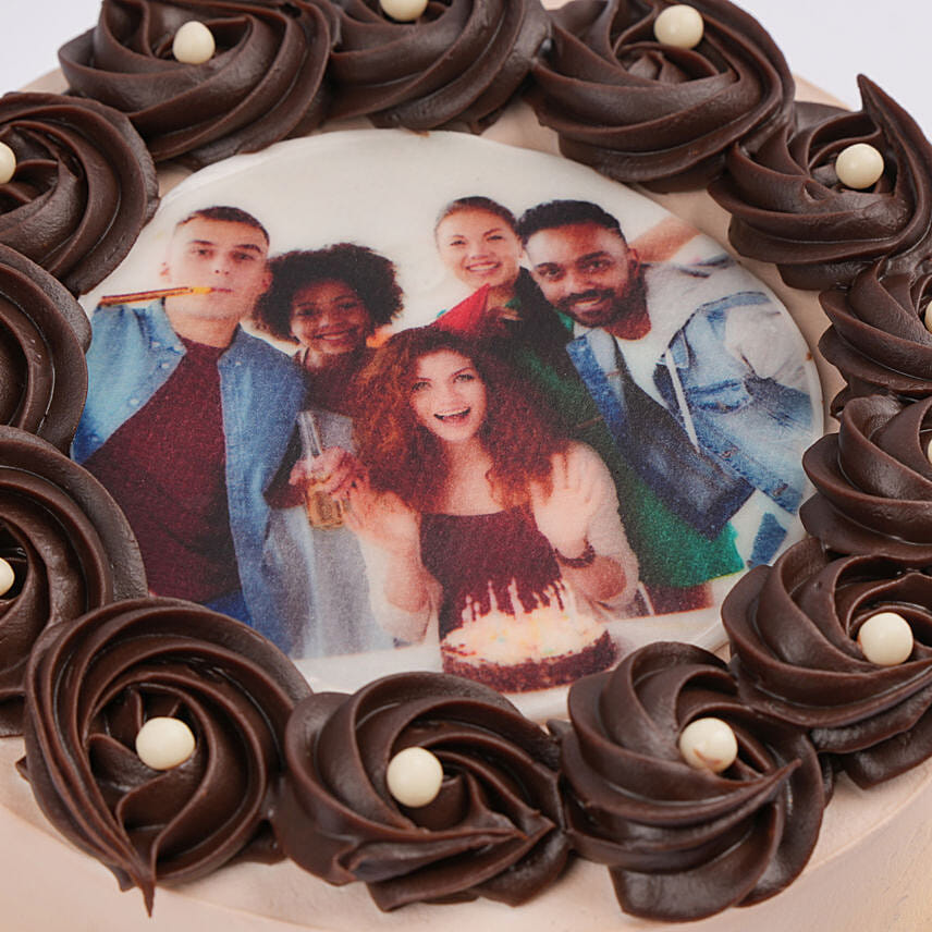 Sinful Chocolate Symphony Photo Cake Half Kg