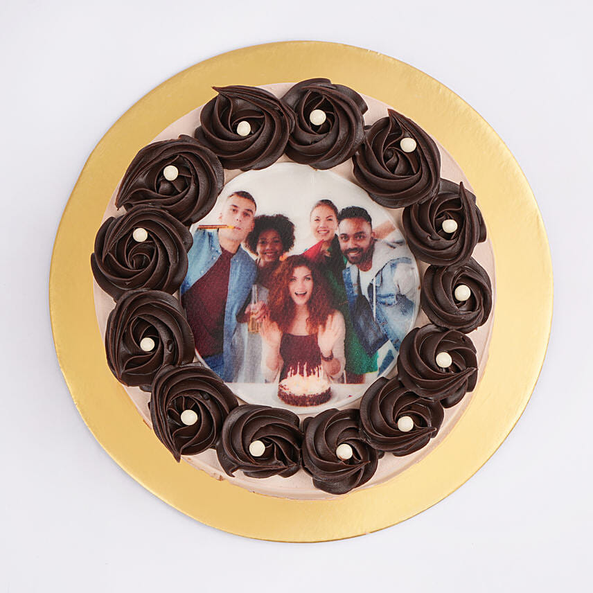 Sinful Chocolate Symphony Photo Cake Half Kg