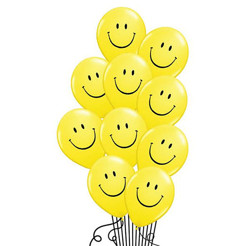Smiley Helium Balloons