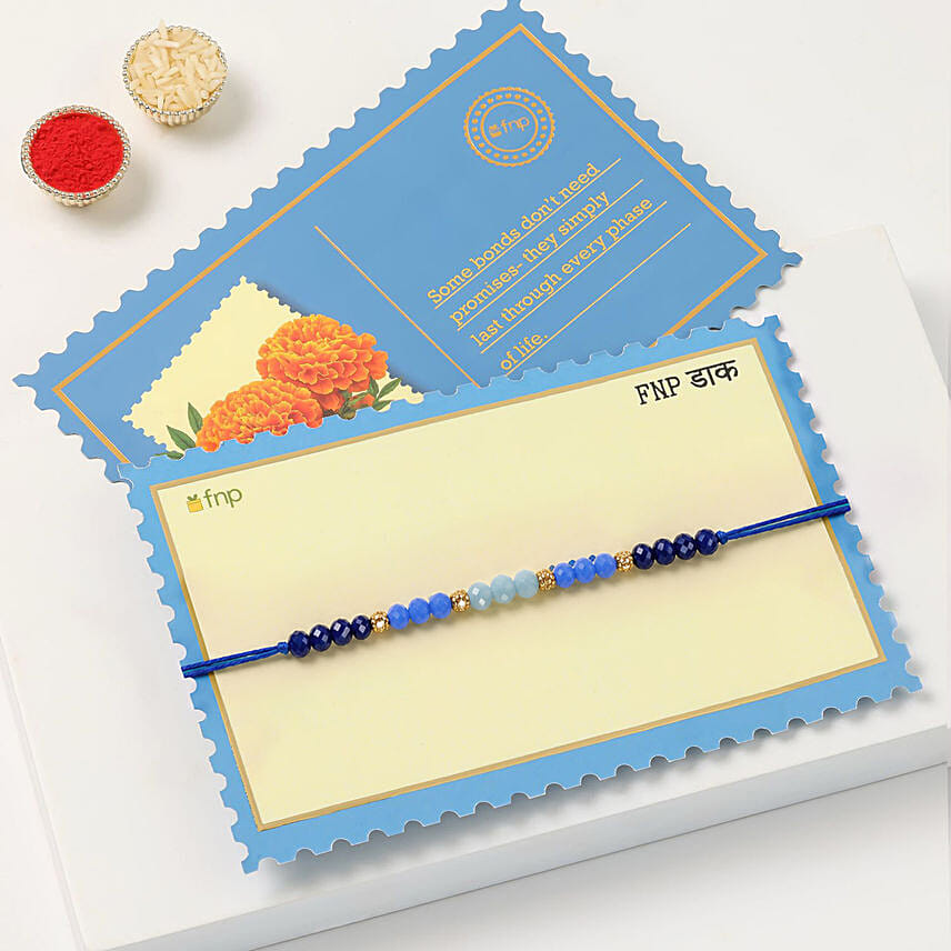 Sneh Ethnic Beads Rakhi With Cashews And Almonds