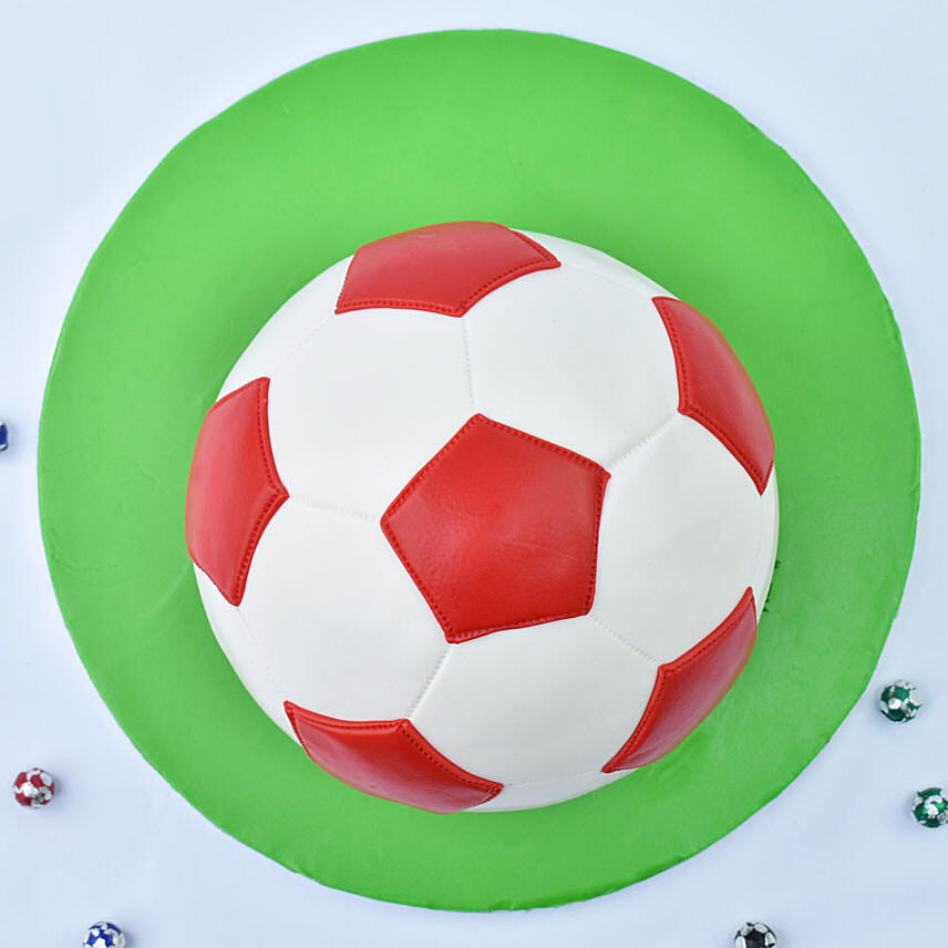 Soccer Ball Vanilla Cake