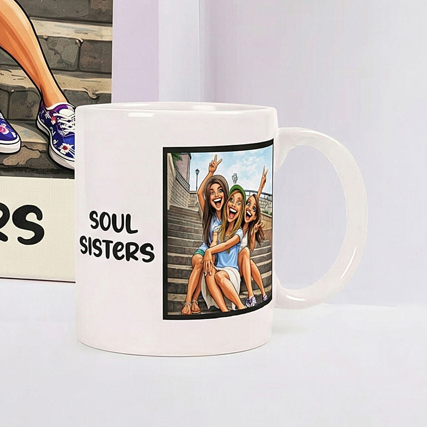 Sisterhood Forever Canvas and Mug set