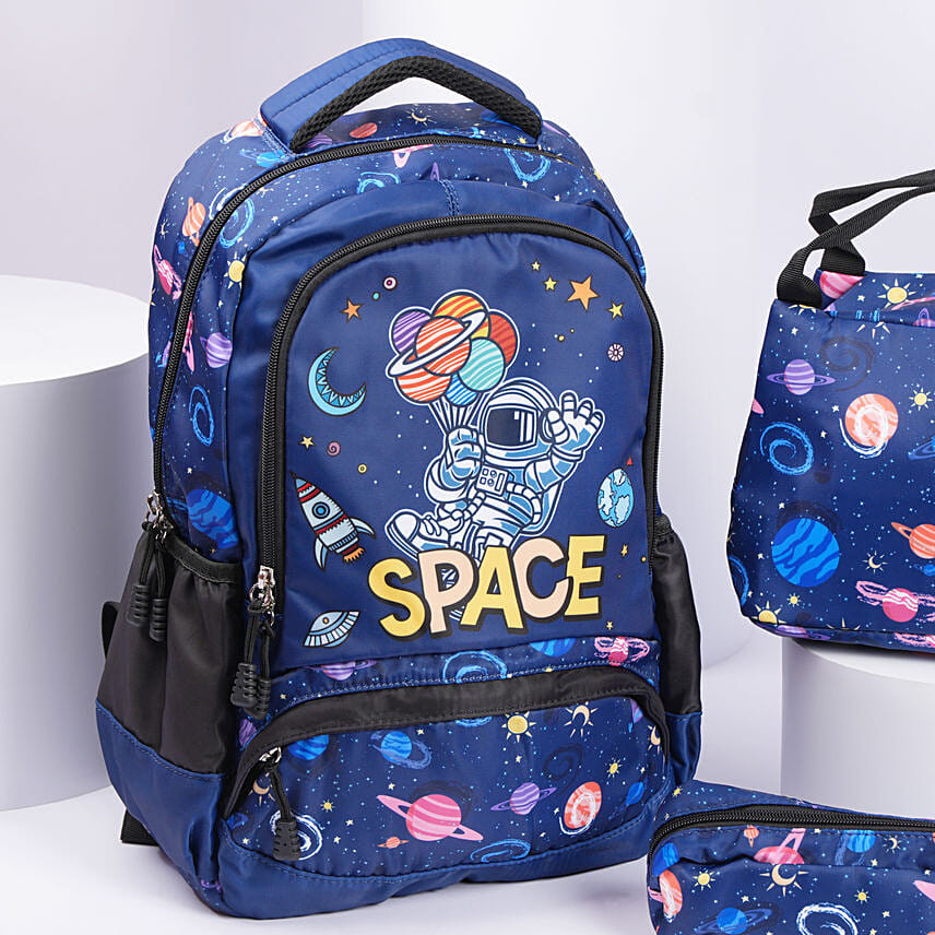 Space Design Back to school Bag Combo
