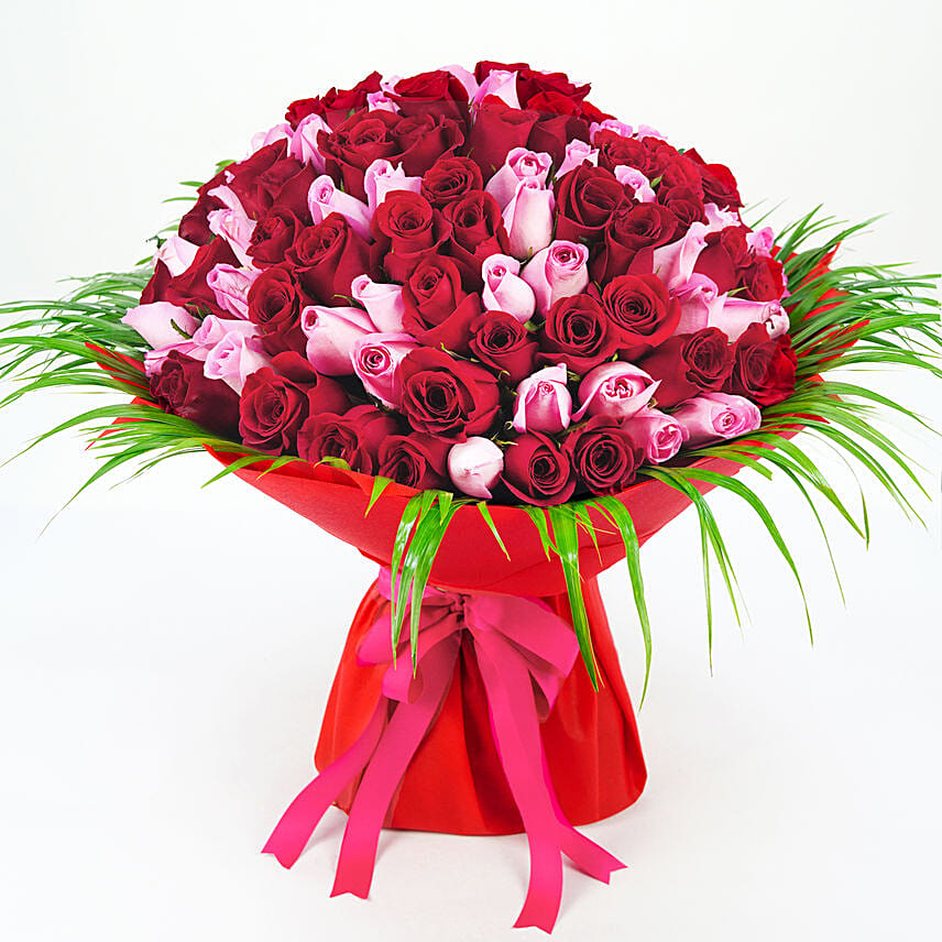 Special 200 Roses Bouquet With Teddy