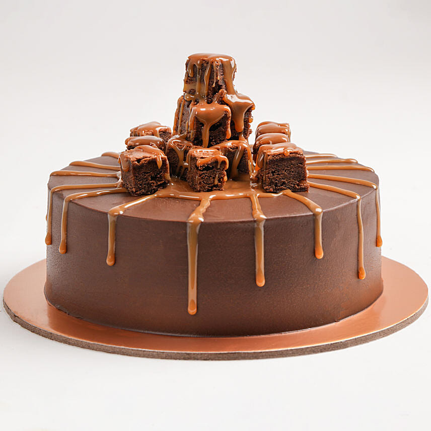 Special Brownie Caramel Cake- 1 Kg