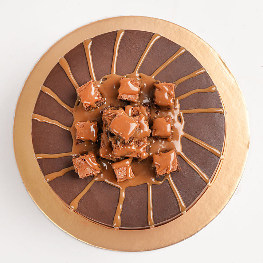 Special Brownie Caramel Cake- Half Kg